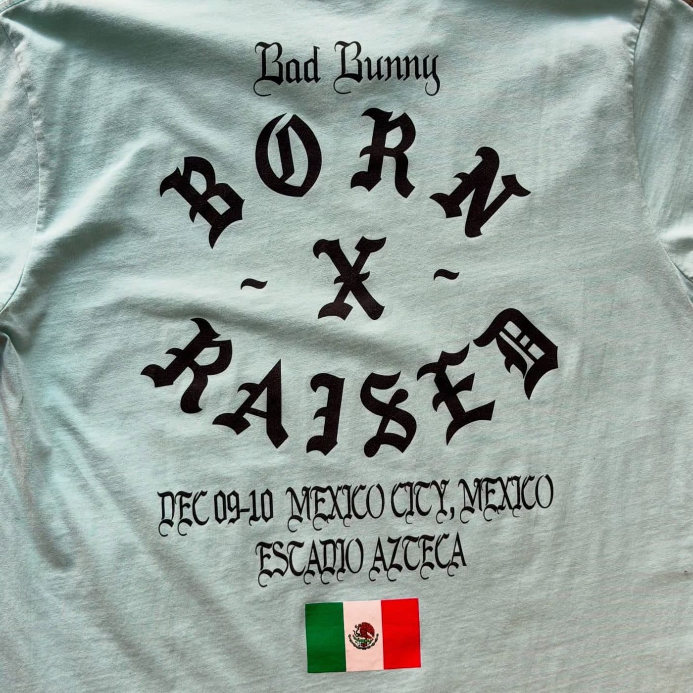 Playera Bad Bunny × Born X Raised — Estadio Azteca